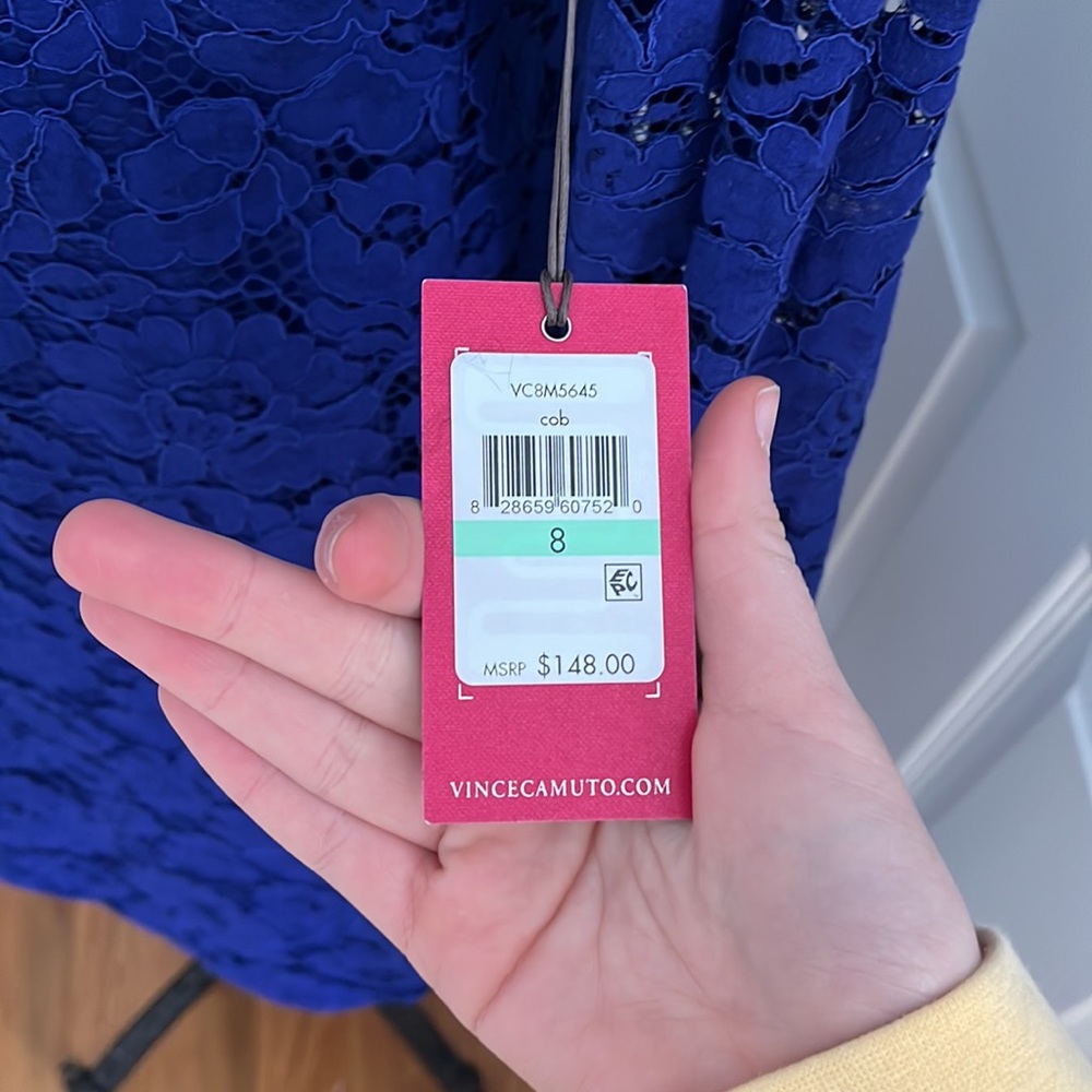 Vince Camuto Blue Lace Dress - Picture 5 of 6